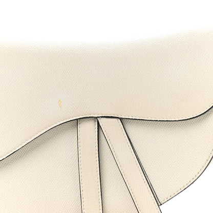 Christian Dior Grained Calfskin Saddle Bag White 8 of 12