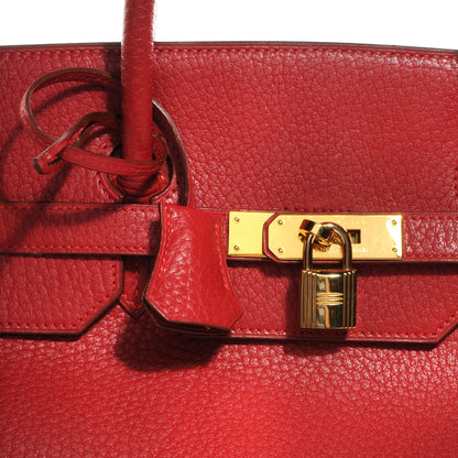 Hermes Fjord Birkin 40 Rouge 9 of 9