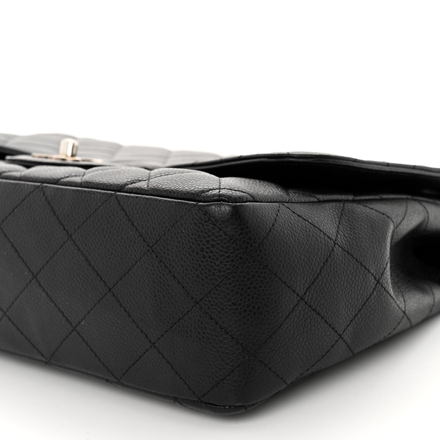 Caviar Quilted Jumbo Single Flap Black