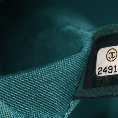 Chanel Metallic Caviar Quilted Medium Boy Flap Turquoise 7 of 10