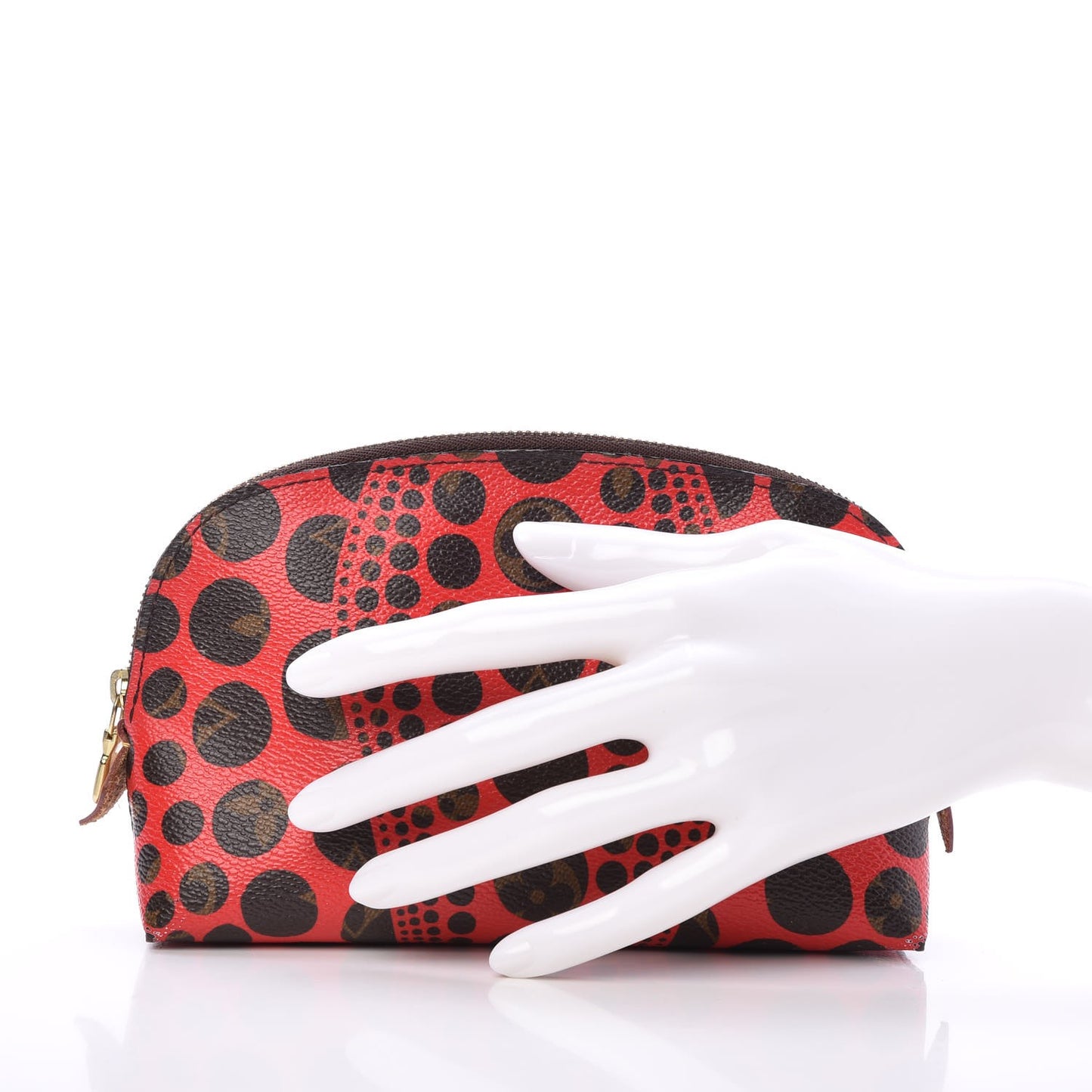 Monogram Kusama Pumpkin Dots Cosmetic Pouch Red