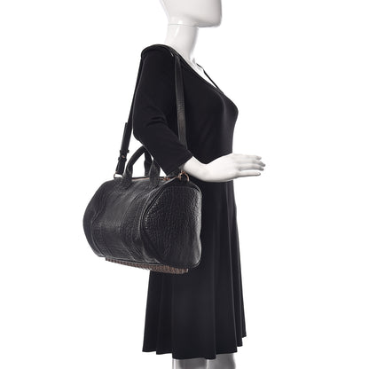 Alexander Wang Pebbled Lambskin Rocco Black Rose Gold Hardware 3 of 9