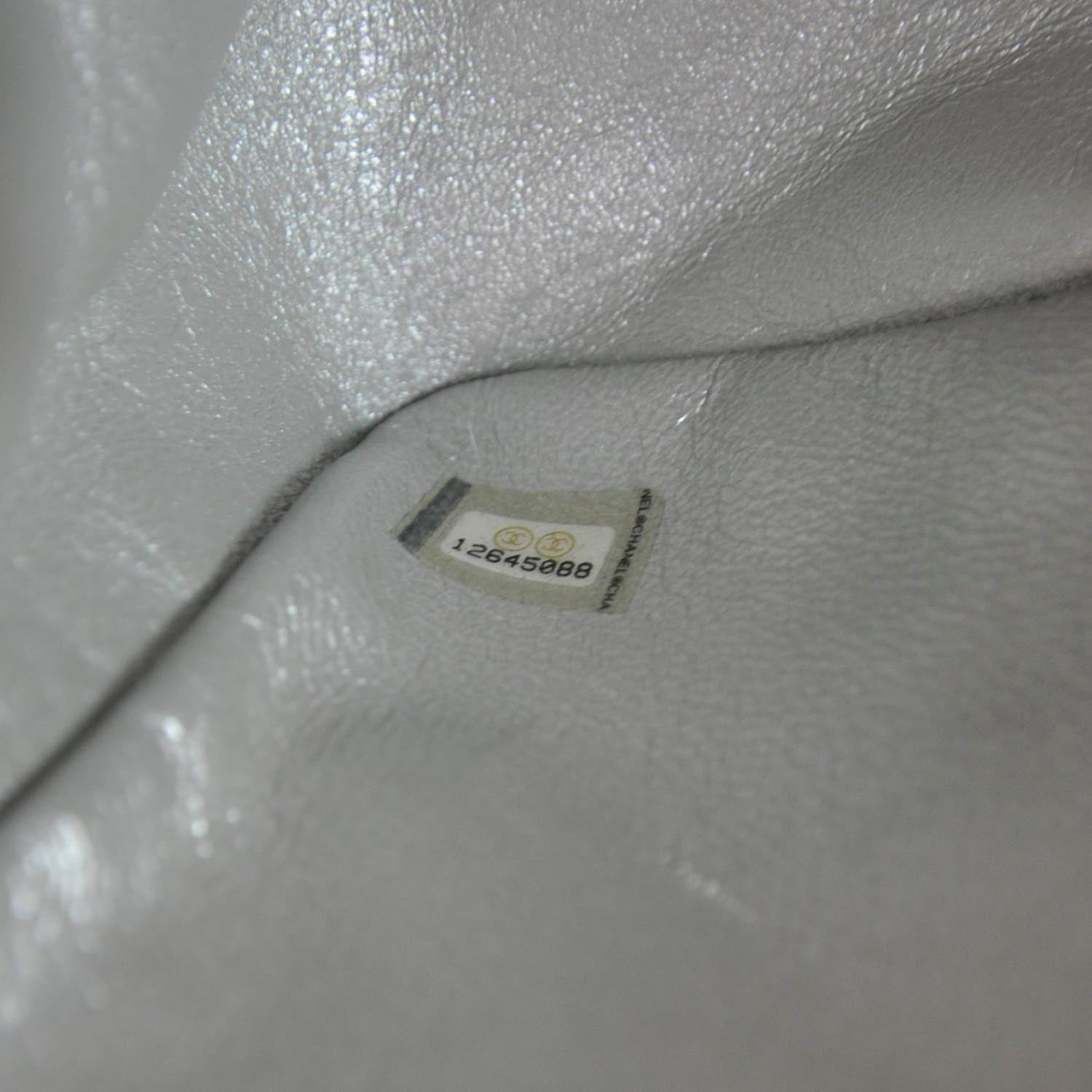 Chanel Lambskin Jumbo Flap Silver 9 of 10