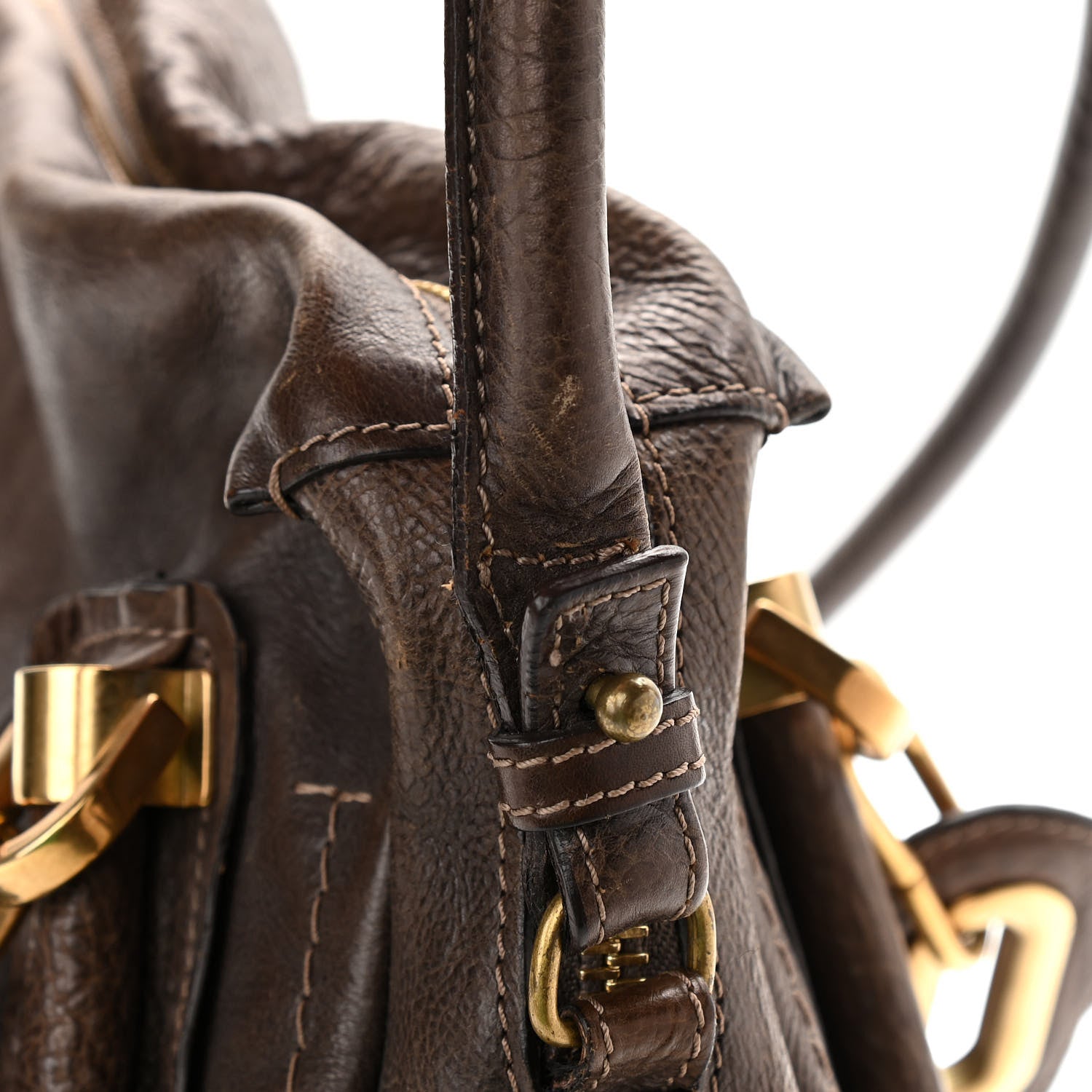 Chloe Calfskin Large Paraty Chocolate 13 of 16