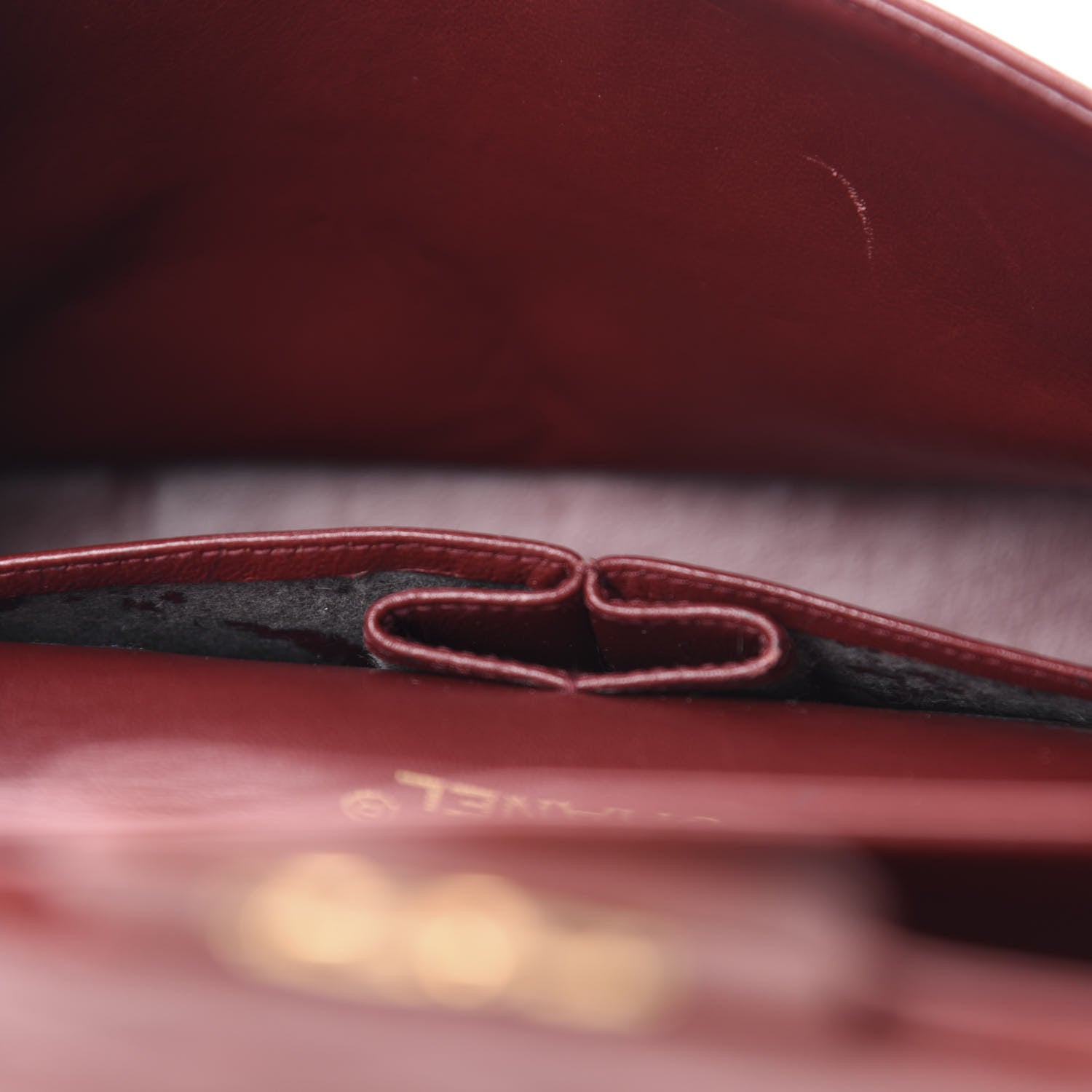 Chanel Lambskin Quilted Small Double Flap Red 14 of 17