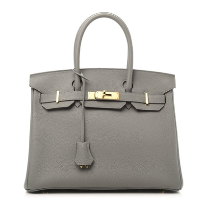 Hermes Togo Birkin 30 Gris Mouette 1 of 11