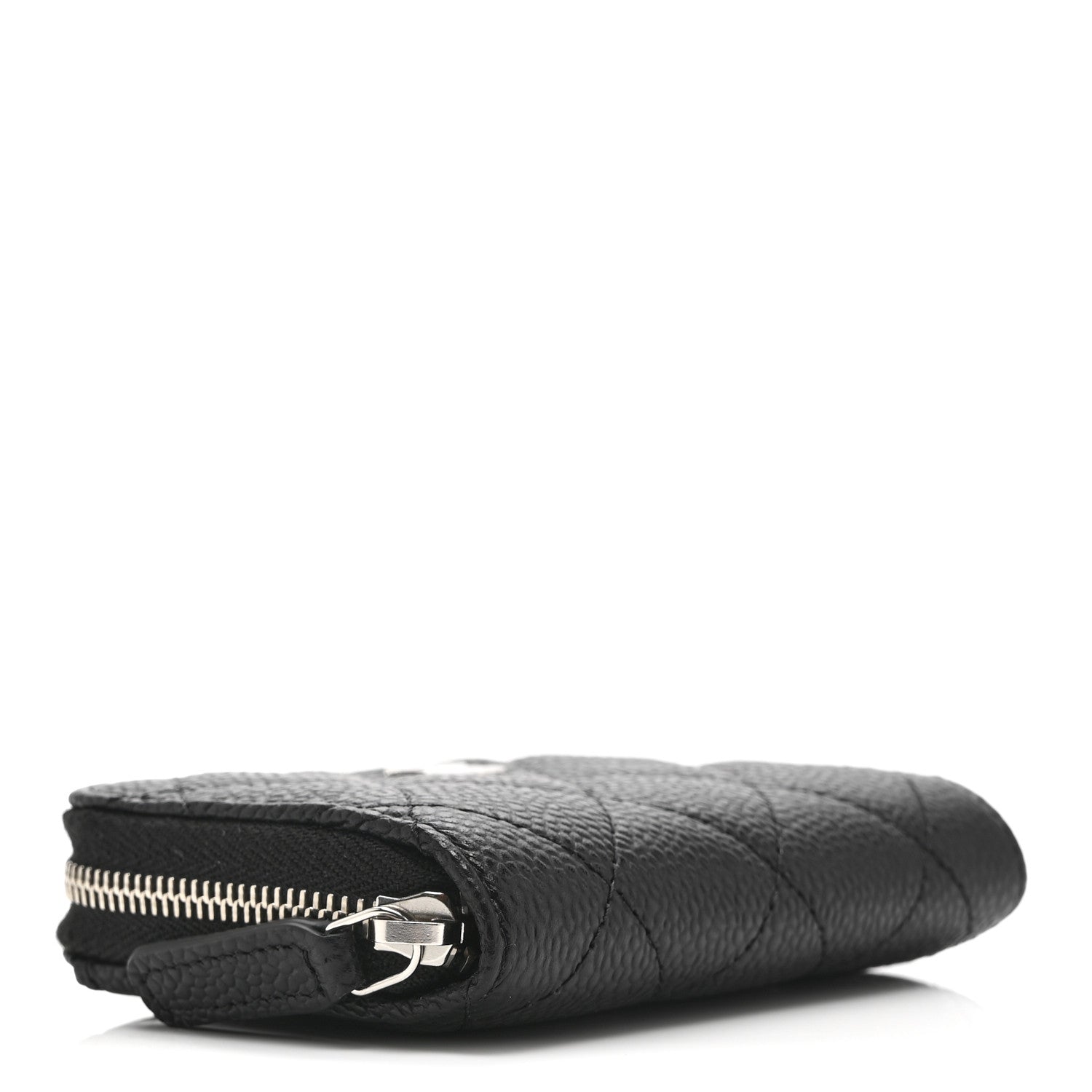 Chanel Caviar Quilted Zip Coin Purse Black 8 of 10