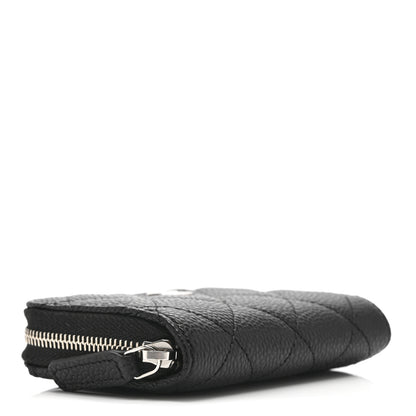 Chanel Caviar Quilted Zip Coin Purse Black 8 of 10