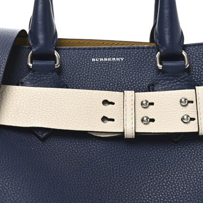 Burberry Soft Grain Calfskin Small Belt Bag Navy White 7 of 10