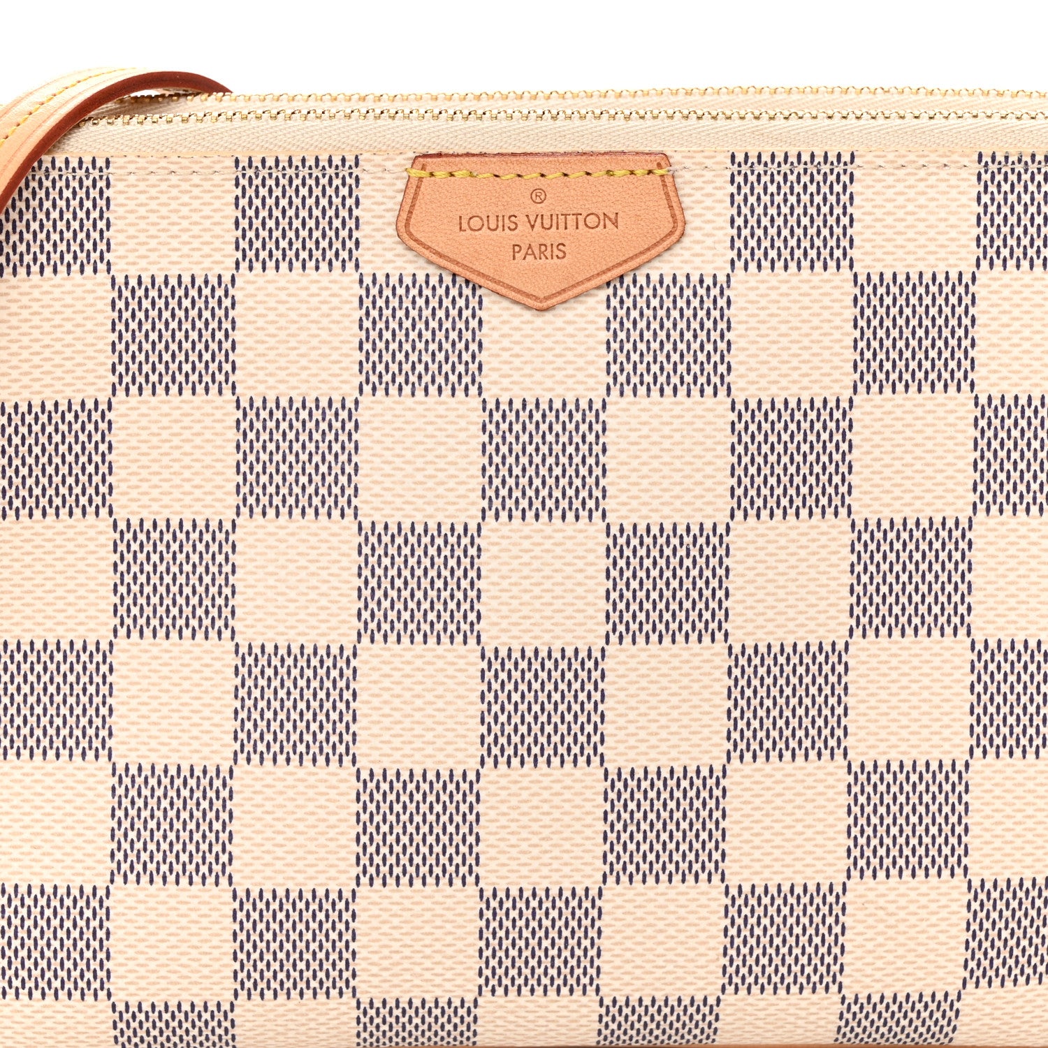 Louis Vuitton Damier Azur Double Zip Pochette 9 of 12