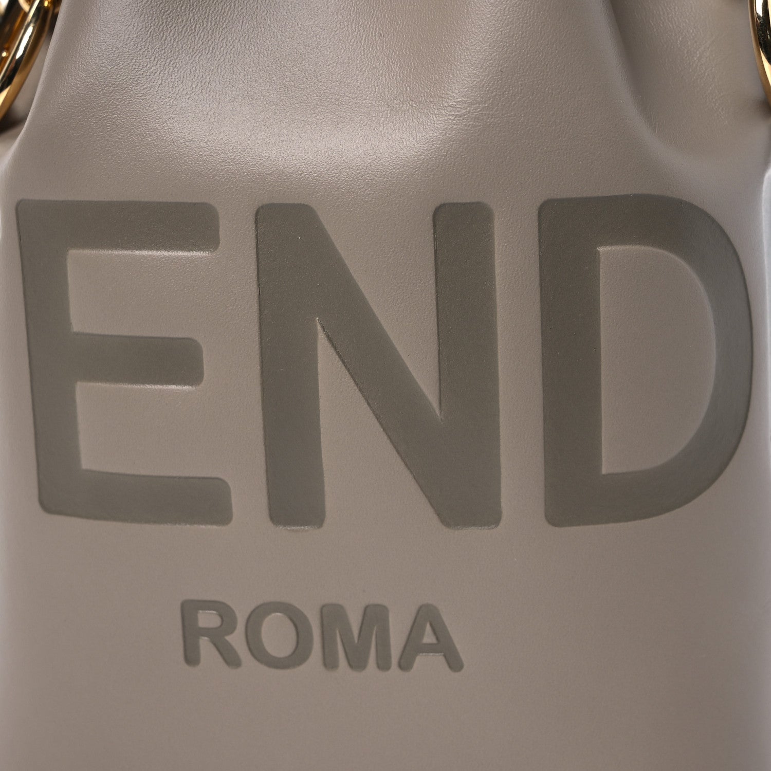 Fendi Vitello King F is Fendi Logo Embossed Mini Mon Tresor Bucket Bag Tortora 8 of 12