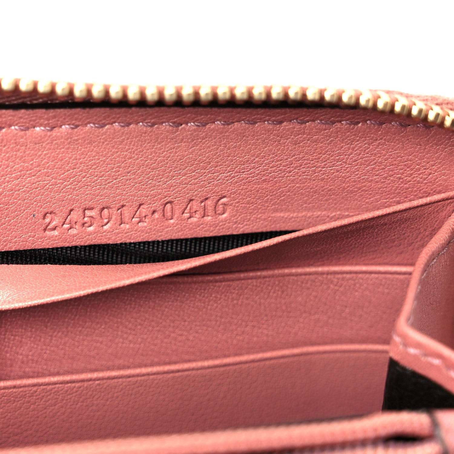 Gucci Monogram Heart Zip Around Wallet Wristlet Beige Pink 7 of 8