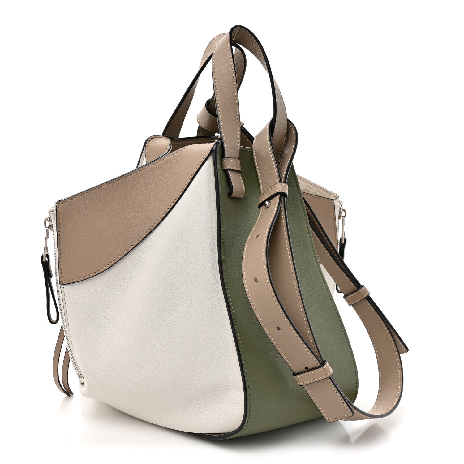 Loewe Calfskin Small Hammock Shoulder Bag Avocado Green Sand 3 of 10