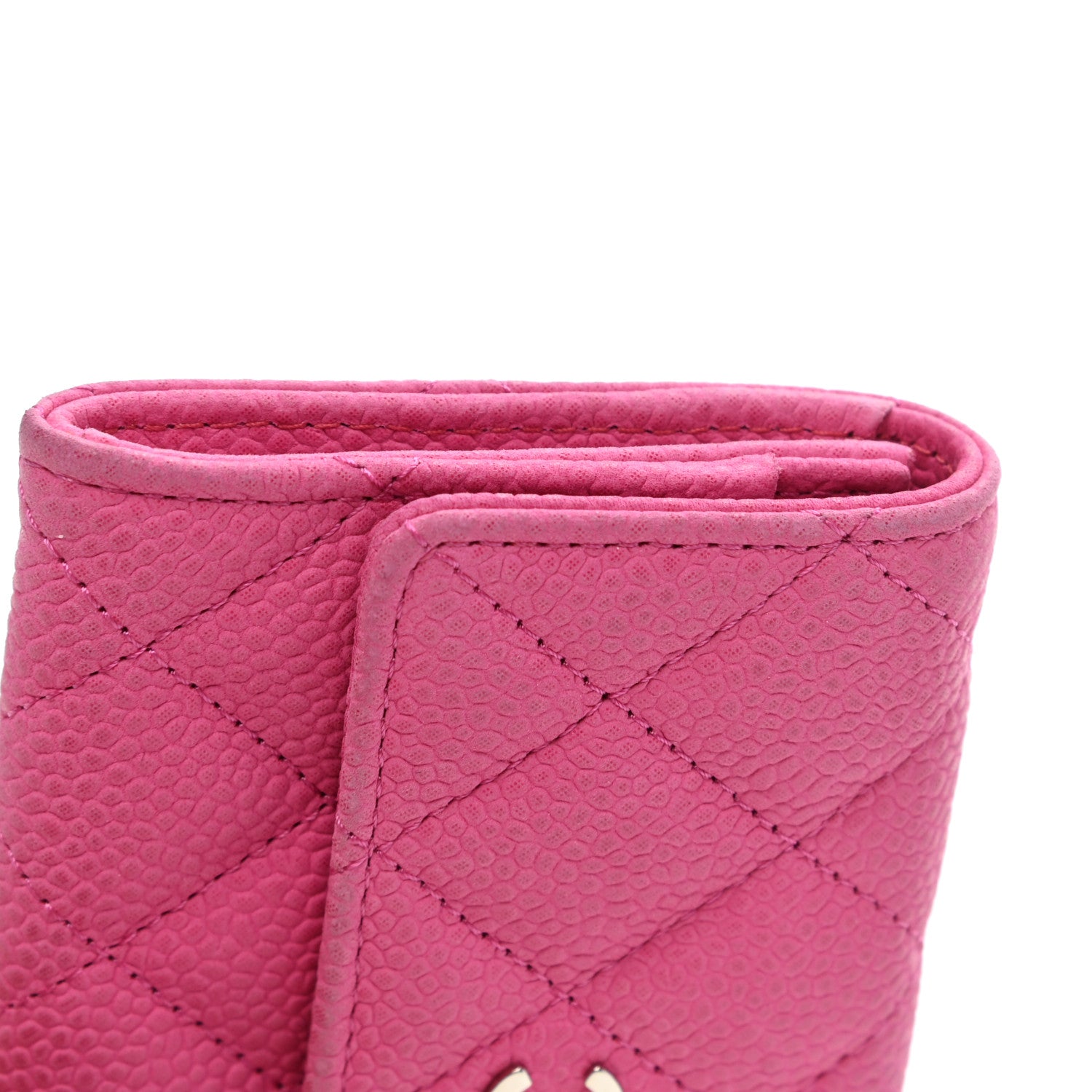 Chanel Iridescent Caviar Quilted Flap Card Holder Pink 10 of 11