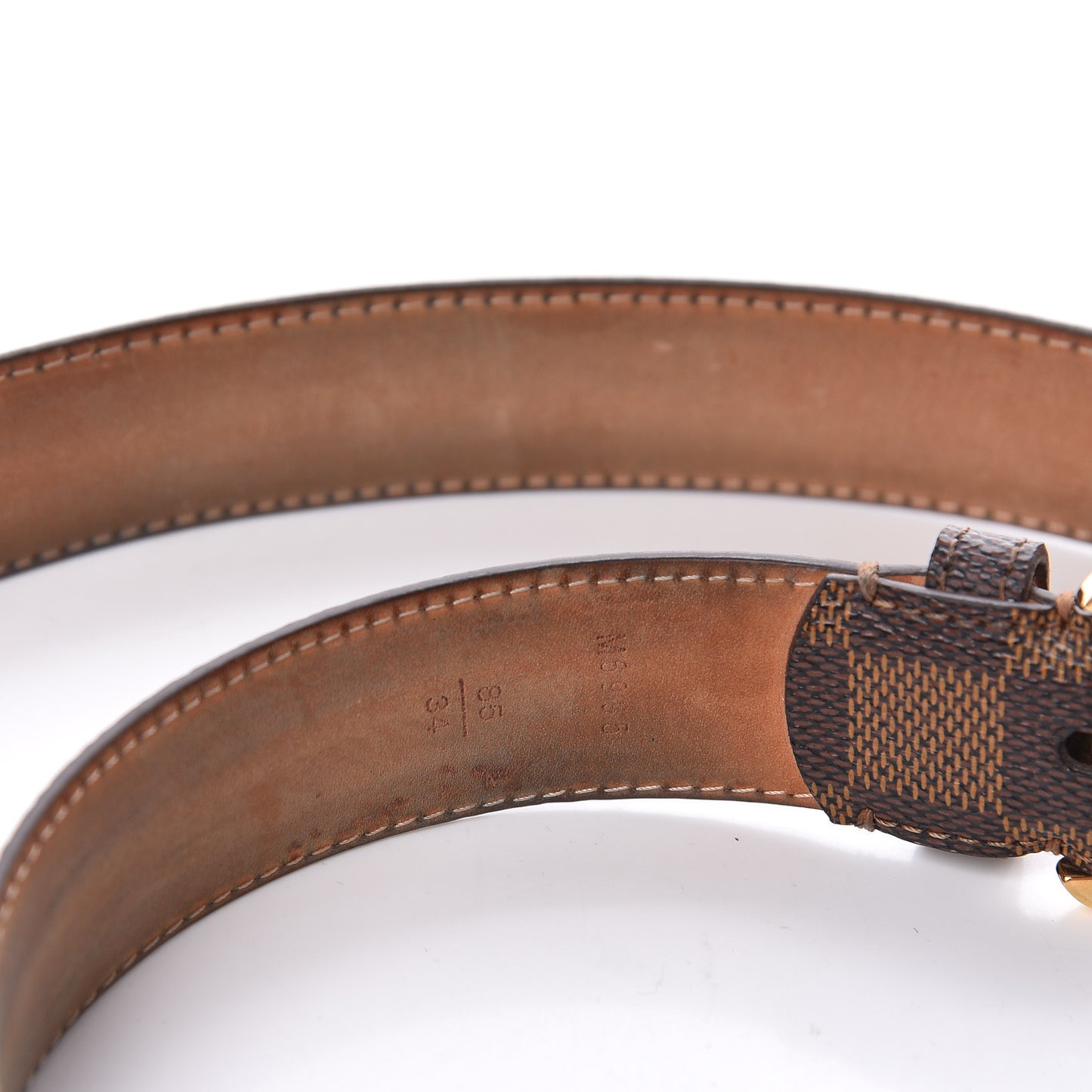 Damier Ebene 30mm Ellipse Belt 85 34