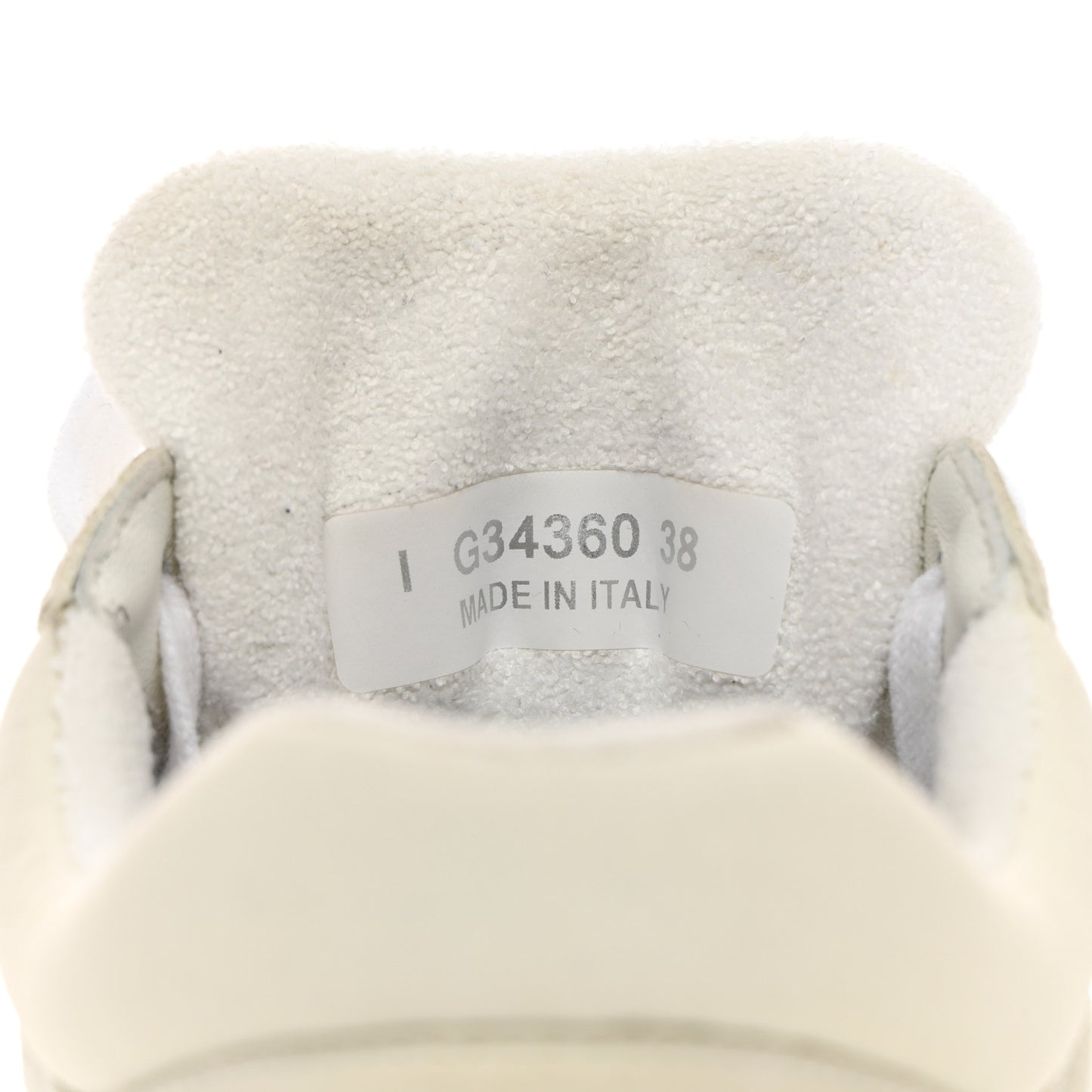Suede Calfskin Fabric CC Sneakers 38 White