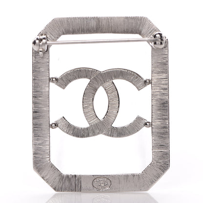 Chanel Crystal CC Brooch Silver 3 of 5