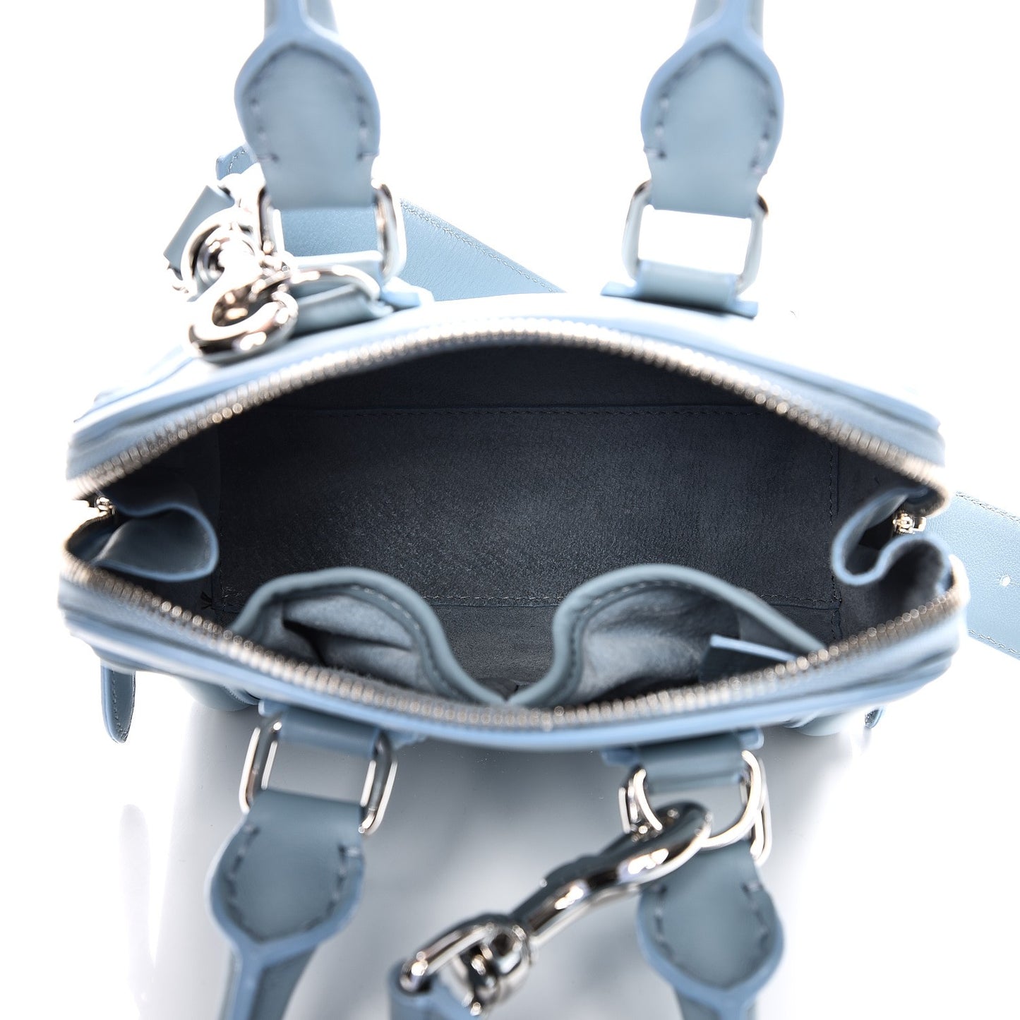 Calfskin Mini Heroine Light Blue