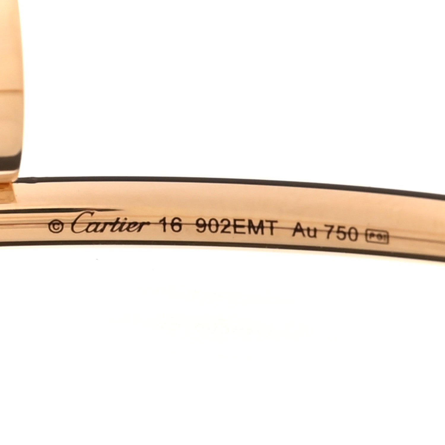 Cartier 18K Yellow Gold Small Juste Un Clou Bracelet 18 4 of 5