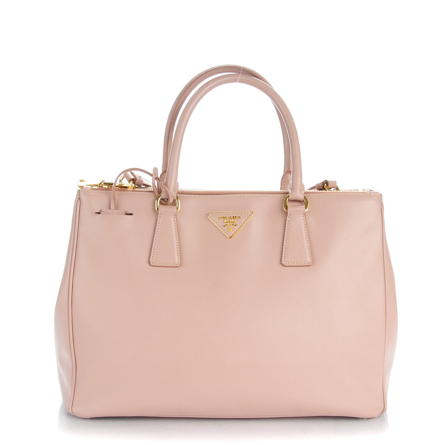 Saffiano Medium Galleria Double Zip Tote Cammeo