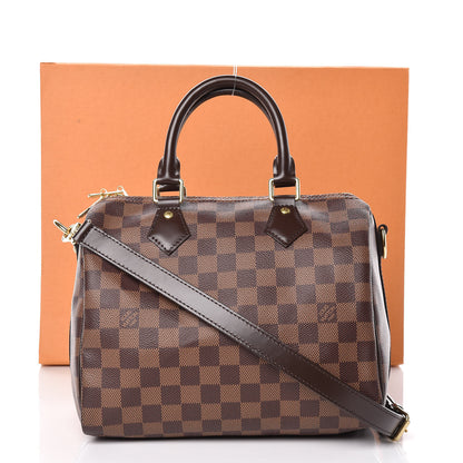 Louis Vuitton Damier Ebene Speedy Bandouliere 25 12 of 12
