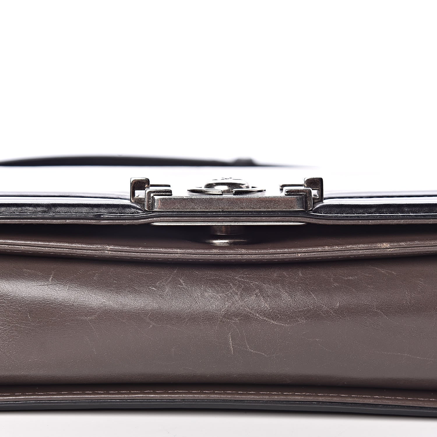 Chanel Glazed Calfskin Medium Boy Flap Grey 9 of 11