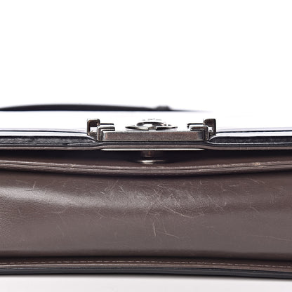 Chanel Glazed Calfskin Medium Boy Flap Grey 9 of 11