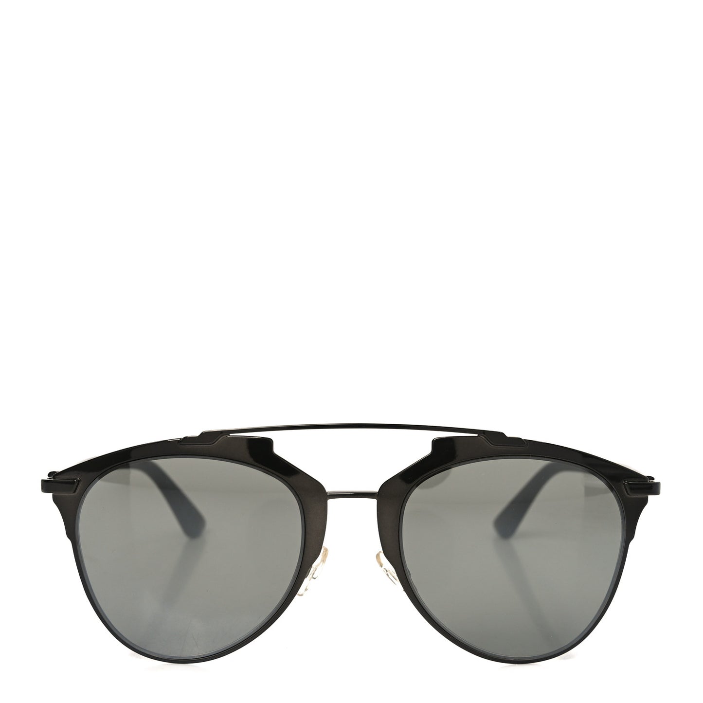 Reflected Prism Mirrored Sunglasses Black