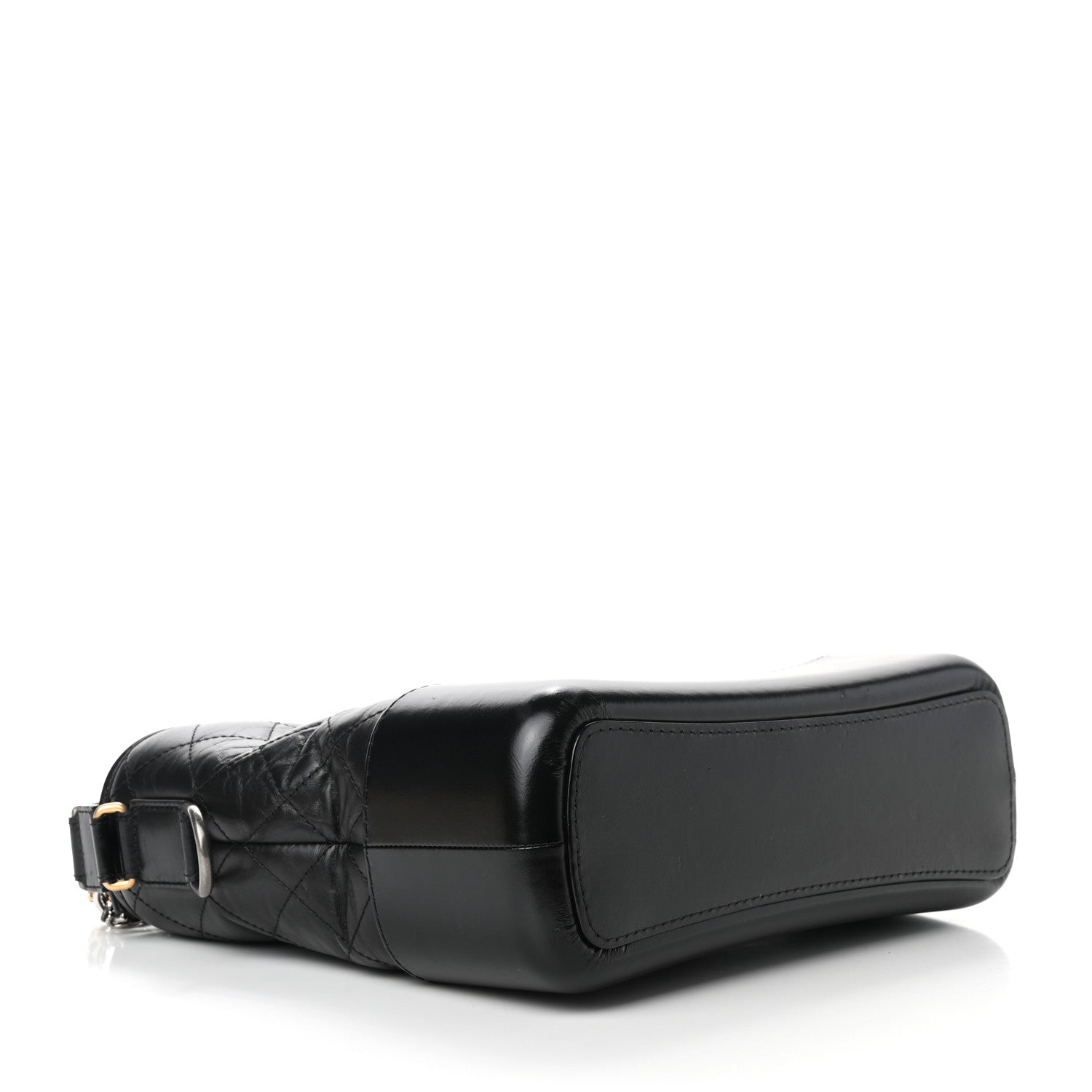 Chanel Aged Calfskin Quilted Medium Gabrielle Hobo Black 4 of 10