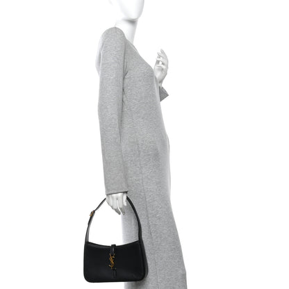 Saint Laurent Smooth Calfskin Le 5 A 7 Hobo Black 2 of 12