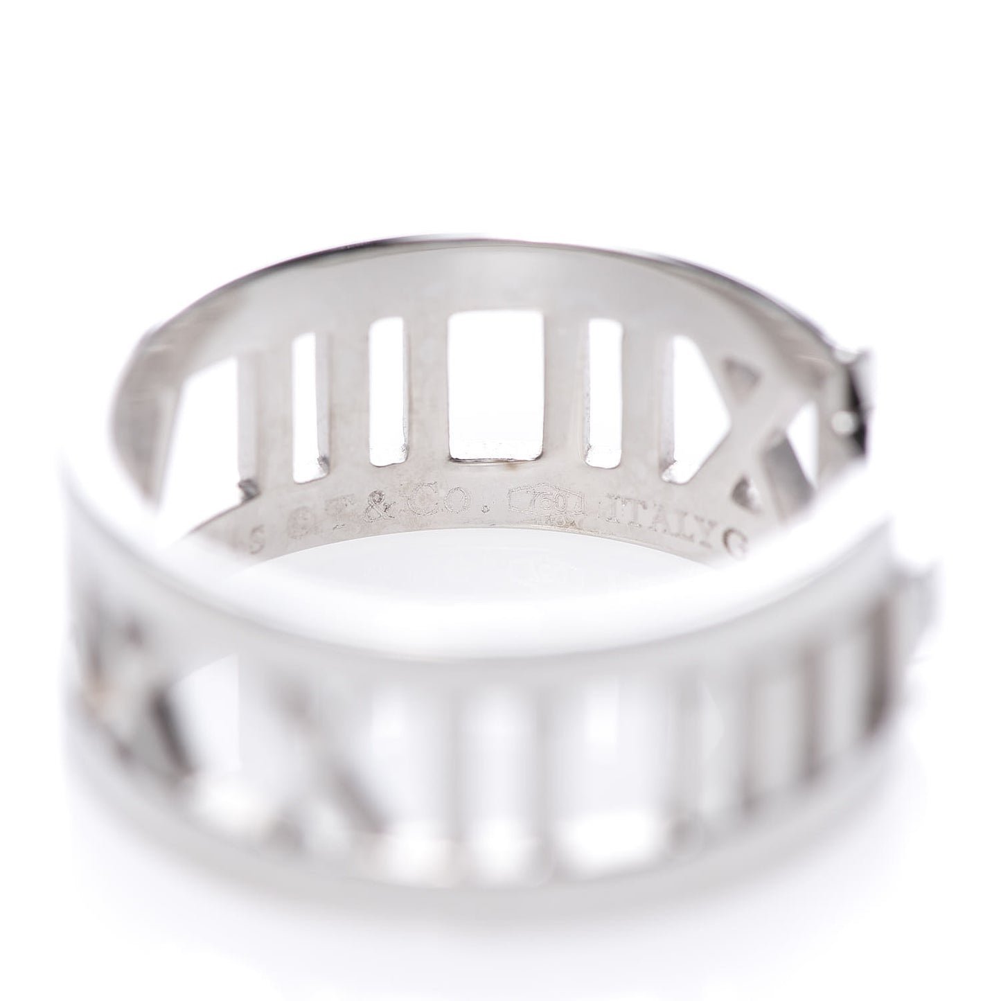 18K White Gold Diamond Open Atlas Ring 55 7.25