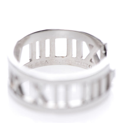 Tiffany 18K White Gold Diamond Open Atlas Ring 55 7.25 5 of 6