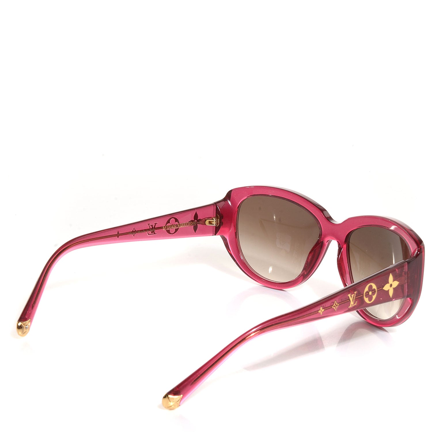 Louis Vuitton Obsession Cat Eye Glitter Sunglasses Z0626W Fuschia 2 of 4