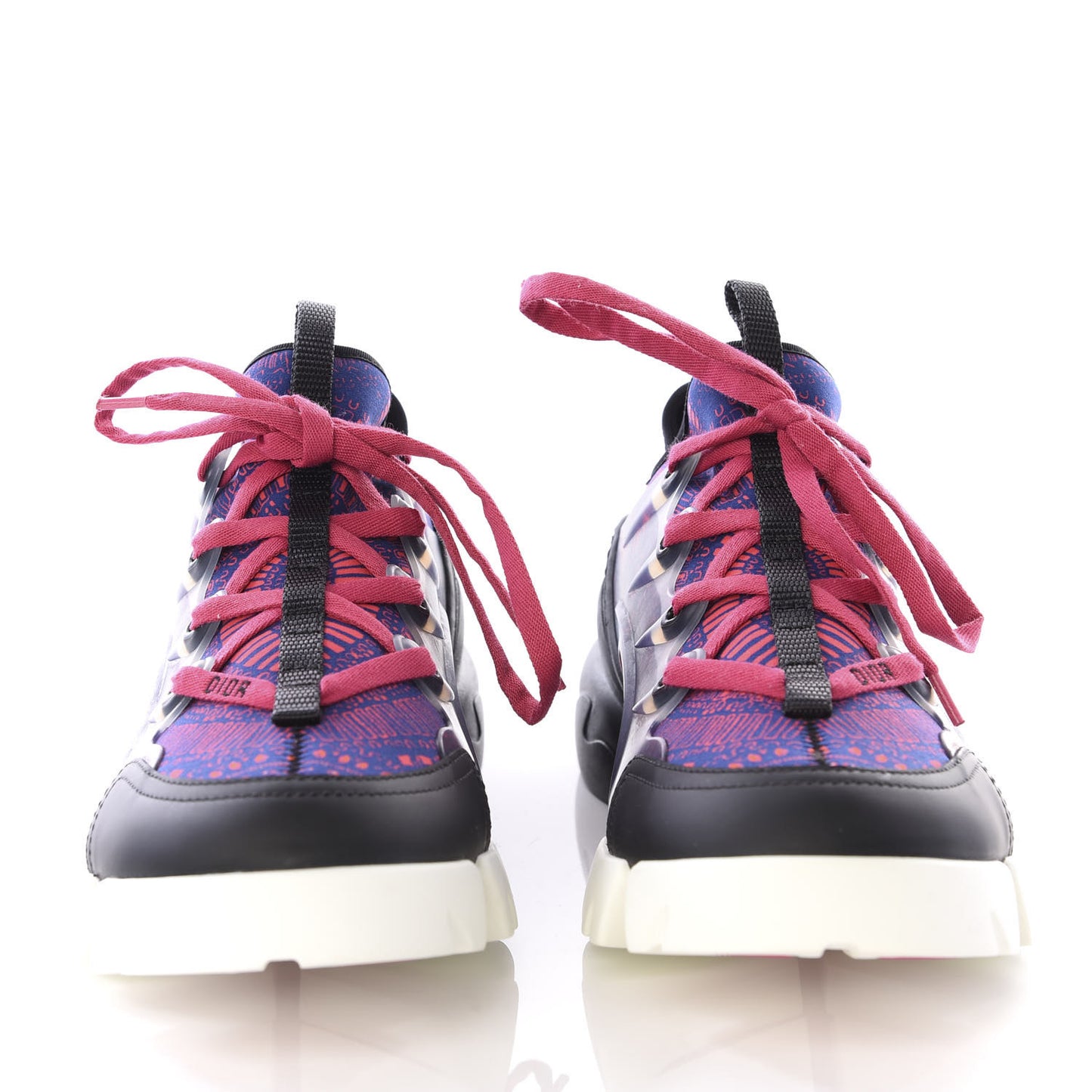 Technical Fabric Rubber Womens Fireworks D-Connect Sneakers 39 Deep Blue Pink