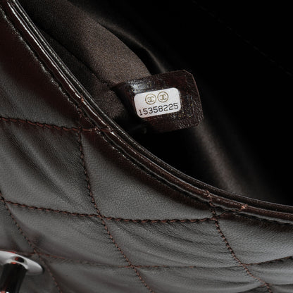 Chanel Lambskin Quilted 3 Large Flap Dark Brown 6 of 8