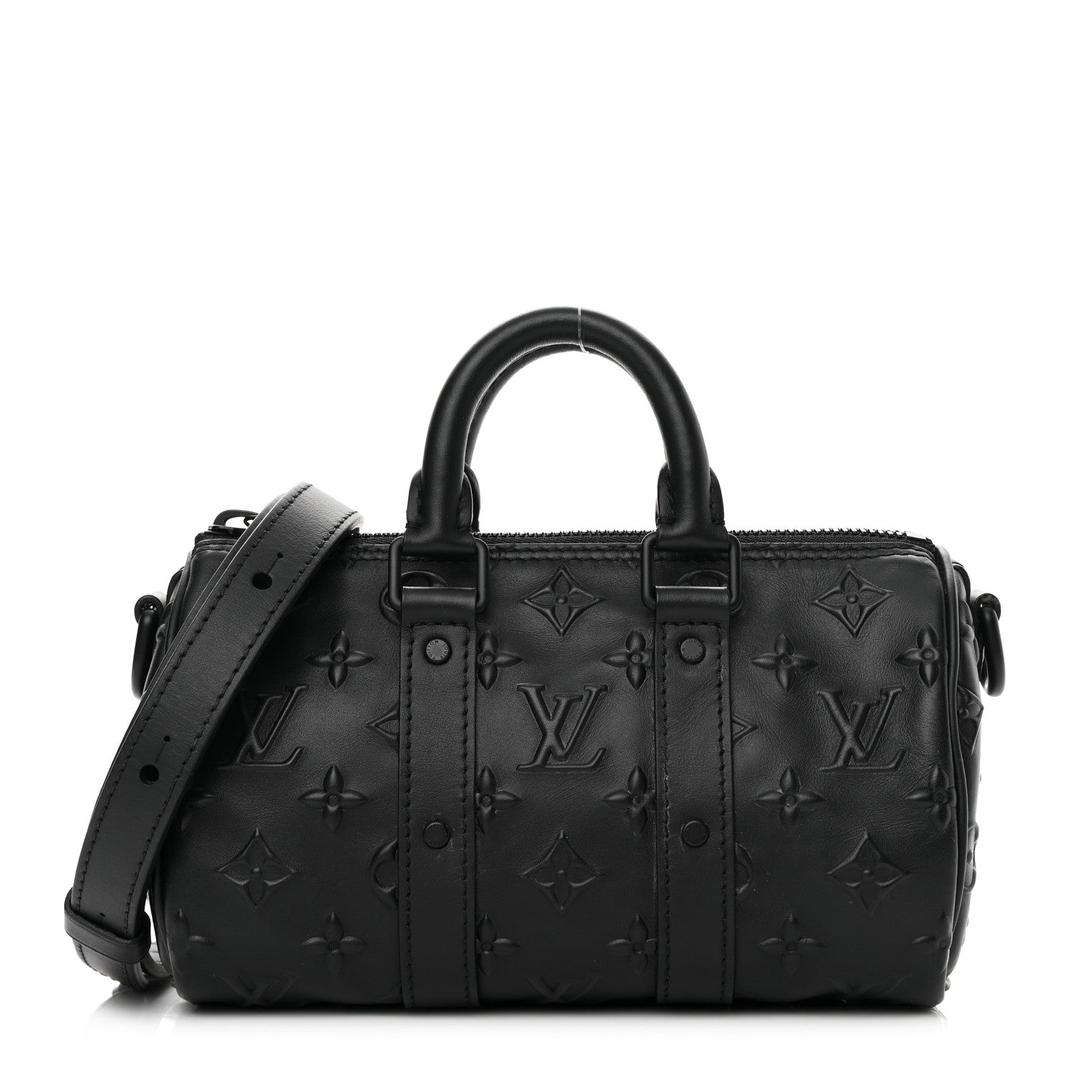 Louis Vuitton Monogram Seal Keepall XS Black 1 of 14