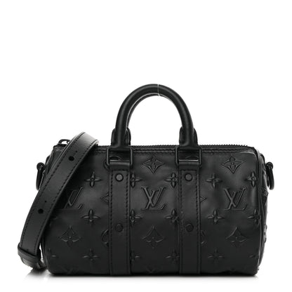Louis Vuitton Monogram Seal Keepall XS Black 1 of 14