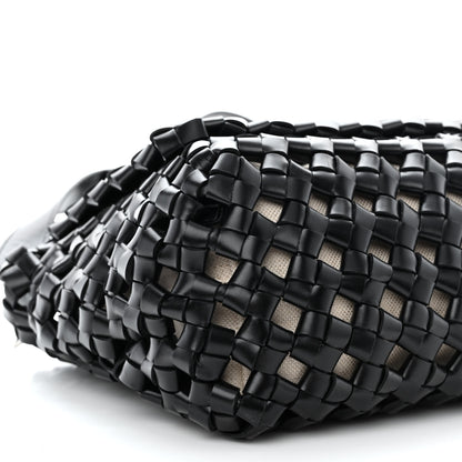 Bottega Veneta Nappa Intrecciato Crochet The Window Crossbody Bag Black 11 of 12