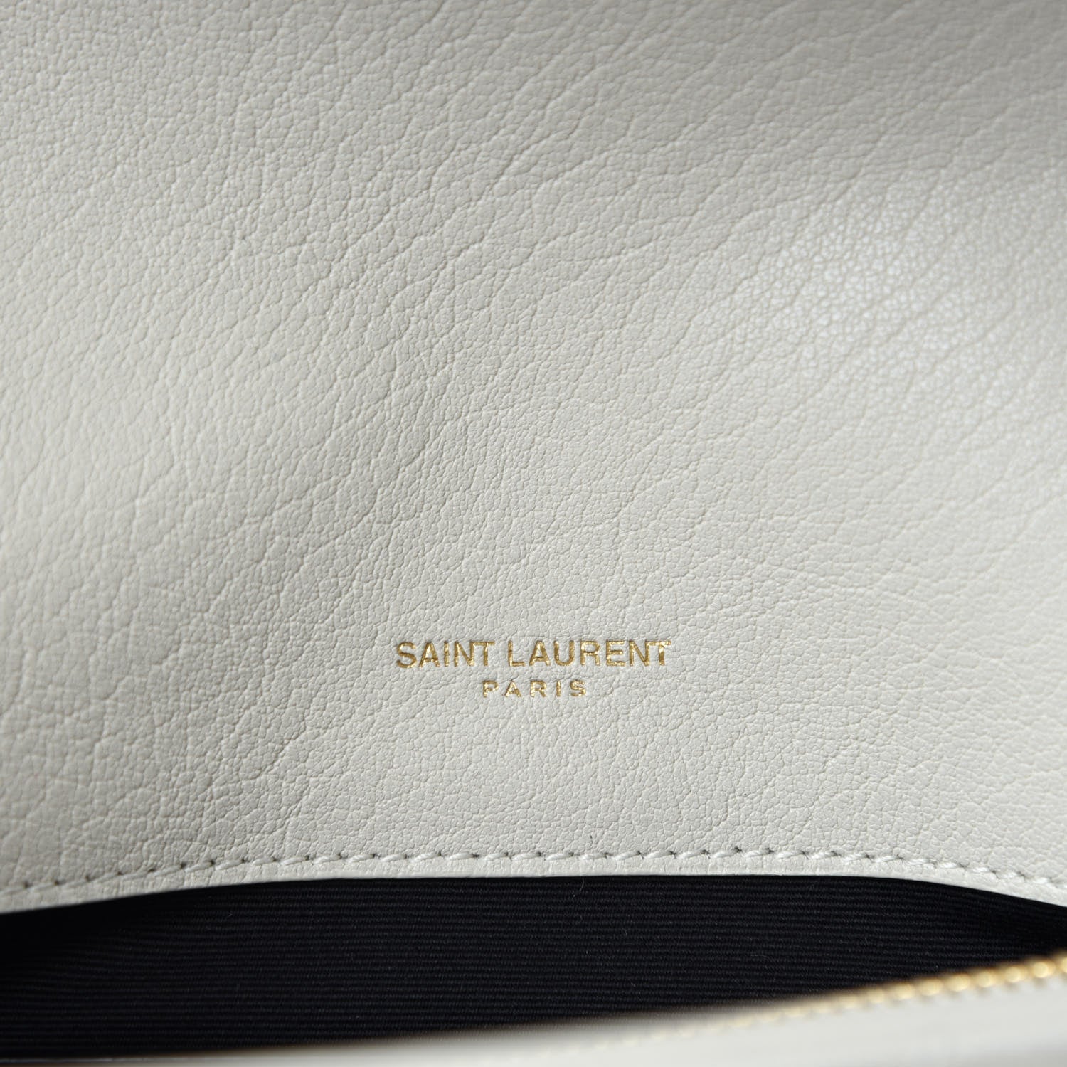 Saint Laurent Sheepskin Matelasse Chevron Monogram Medium College Bag Crema Soft 9 of 11