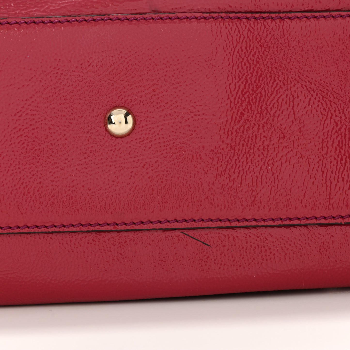 Patent Small Soho Shoulder Bag Bright Bougainvillea