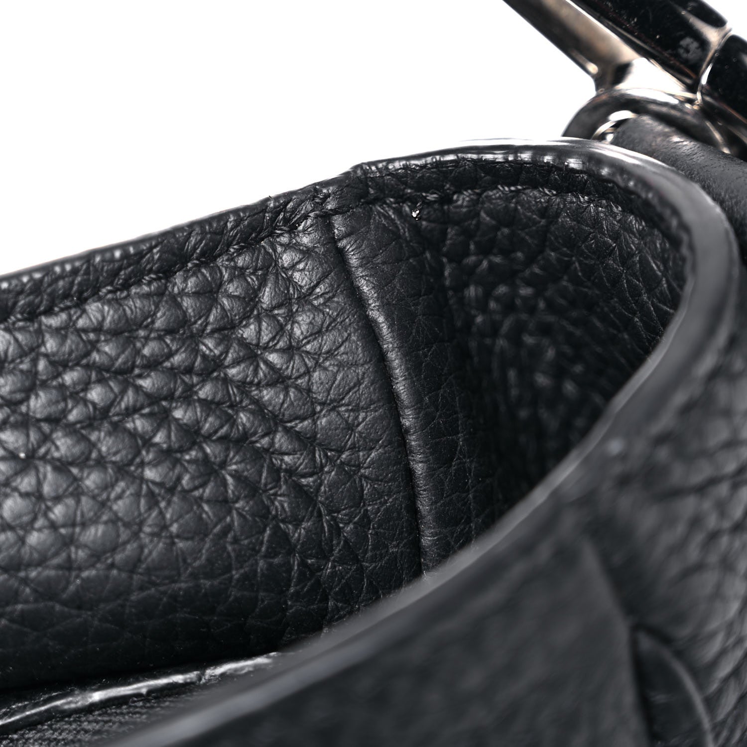 Christian Dior Grained Calfskin Saddle Soft Bag Black 13 of 15