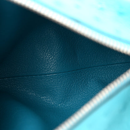 Louis Vuitton Ostrich Side Trunk PM Candy Blue 5 of 12