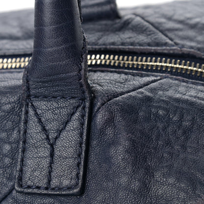 Saint Laurent Pebbled Lambskin Medium Easy Sac Navy 16 of 16