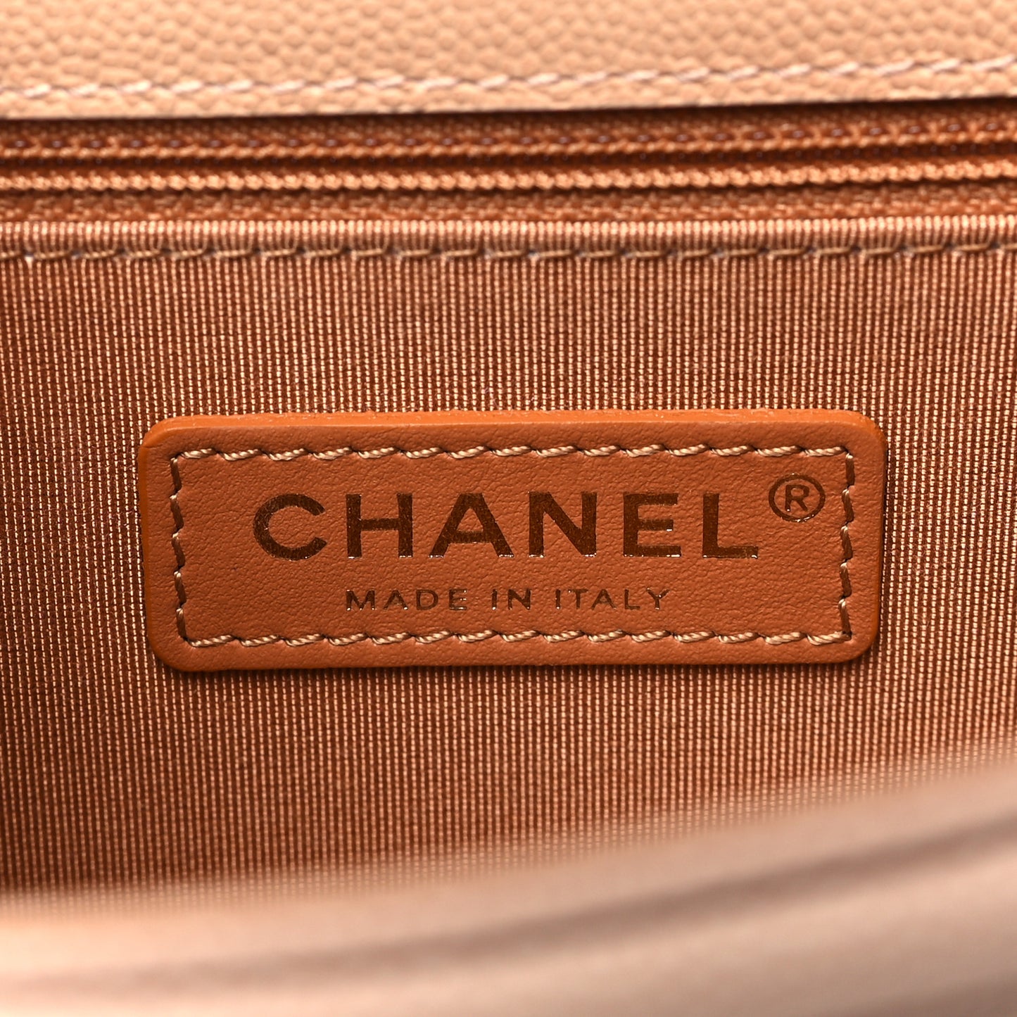 Caviar Quilted Sunset On The Sea Waist Bag Beige