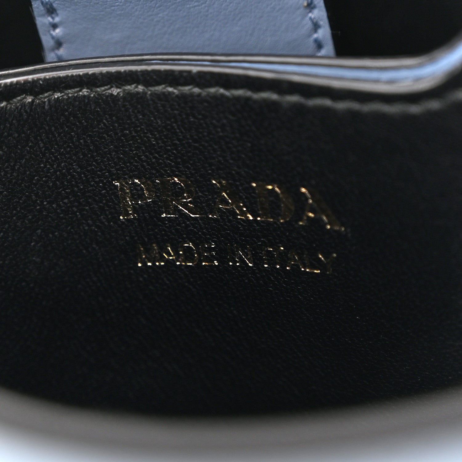 Prada Saffiano Cuir Calfskin Small Panier Bucket Bag Astrale Black 6 of 9