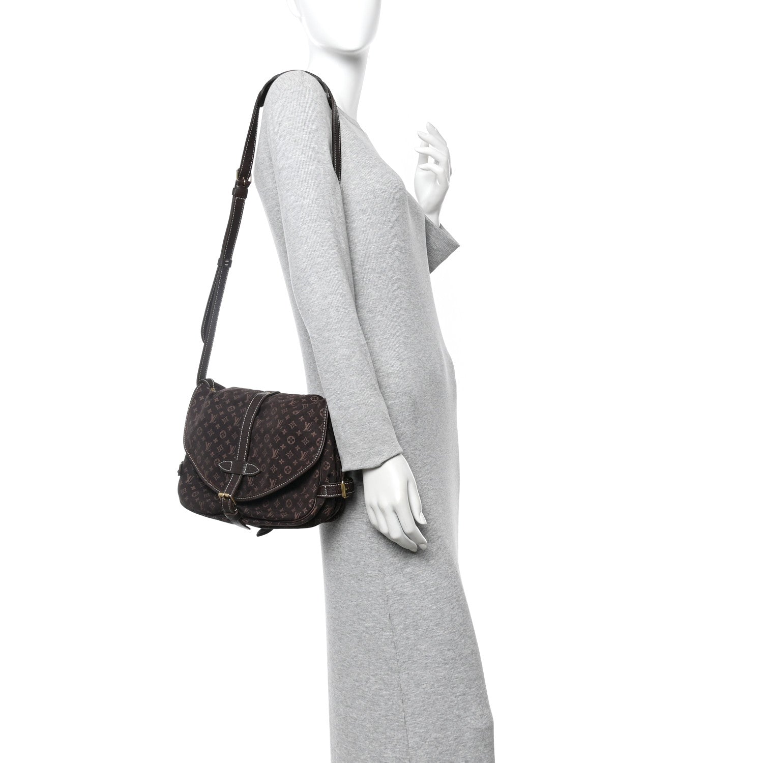 Louis Vuitton Monogram Idylle Saumur MM Fusain 2 of 16