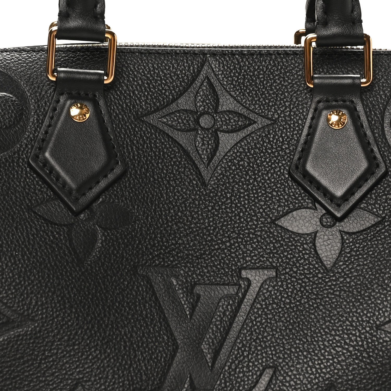 Louis Vuitton Empreinte Monogram Giant Speedy Bandouliere 25 Black 7 of 9