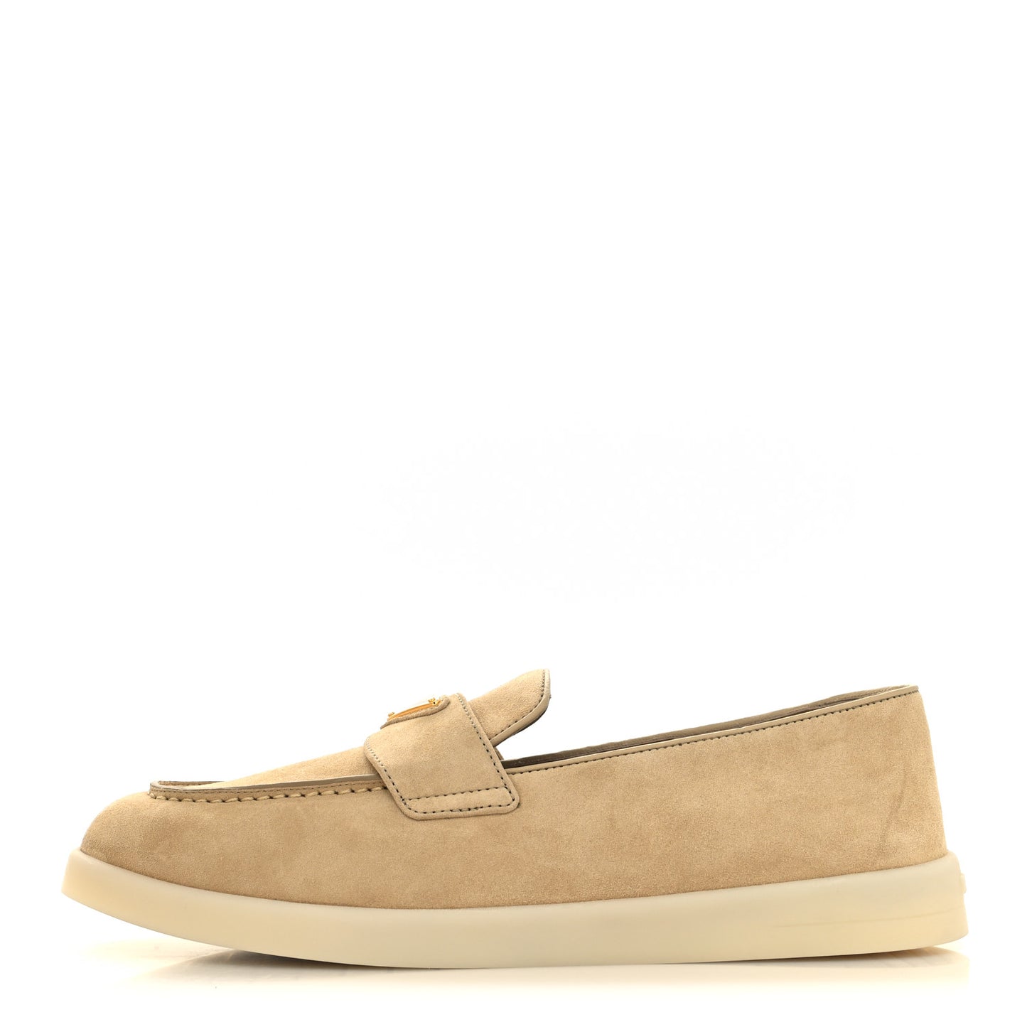 Suede Saint Tropez Loafer 39 Ecru