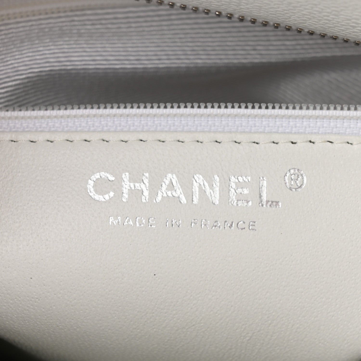 Chanel Caviar Quilted Medallion Tote White 6 of 16
