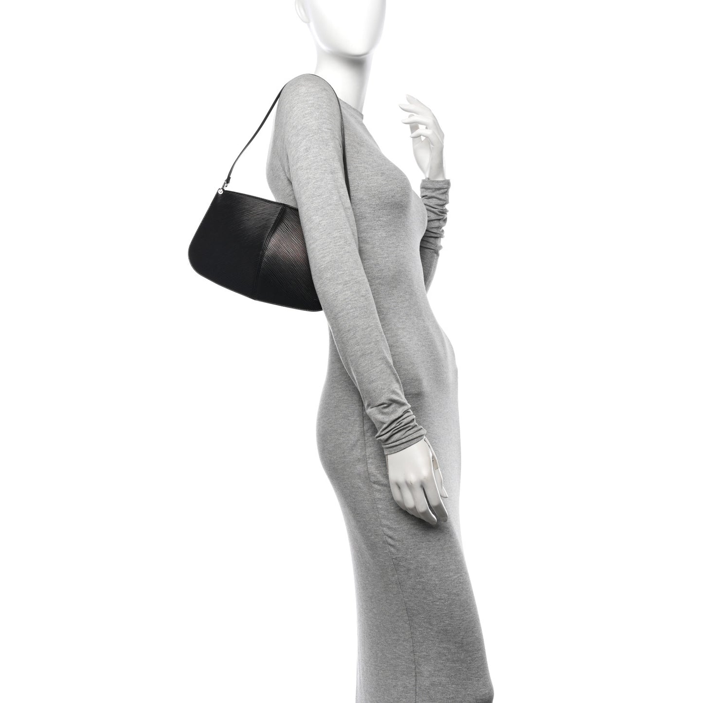 Epi Demi Lune Pochette Black